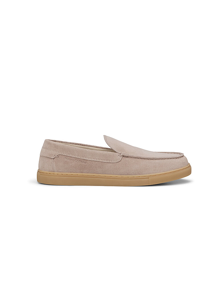 Loafer MARC O'POLO "aus Veloursleder", Herren, Gr. 45, light taupe, Obermaterial: 100% Leder (Rind), unifarben, Schuhe Loafer